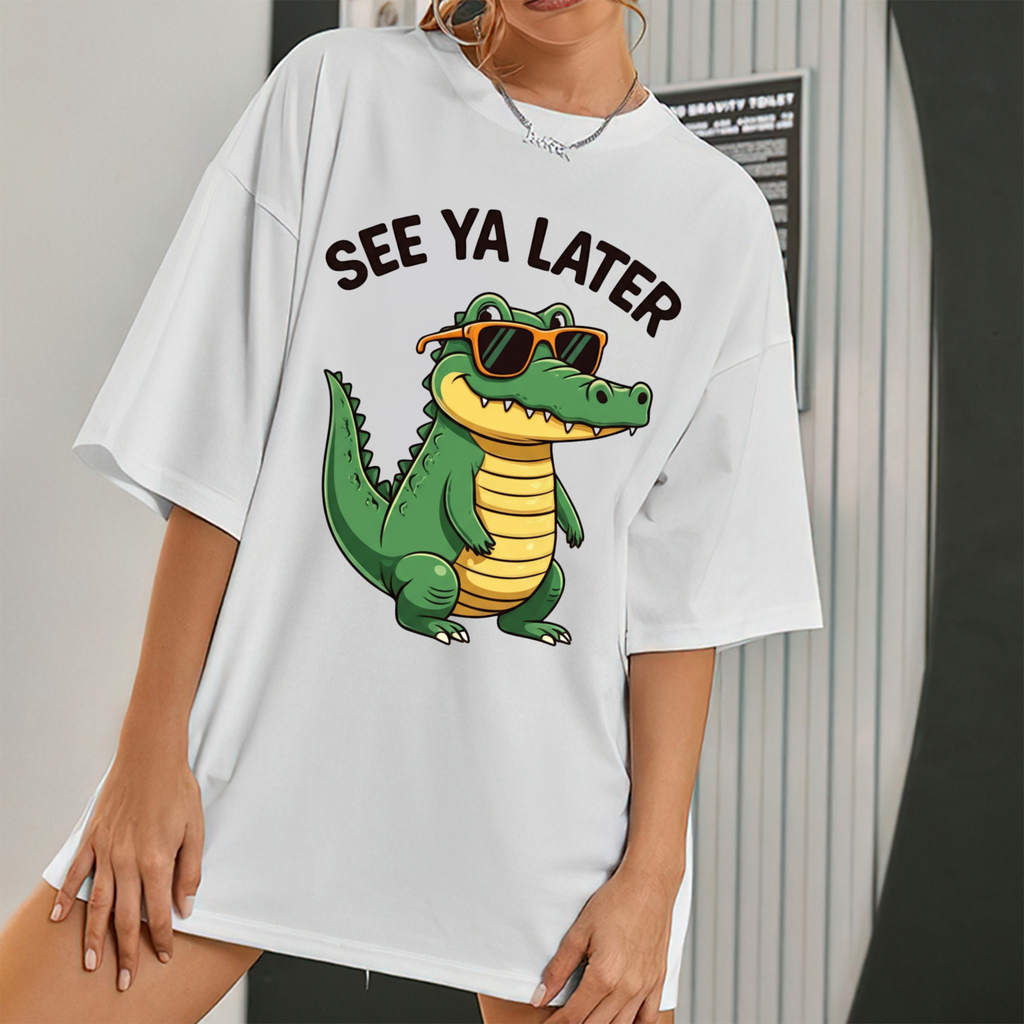 Funny Alligator See Ya Later Graphic T-Shirt
